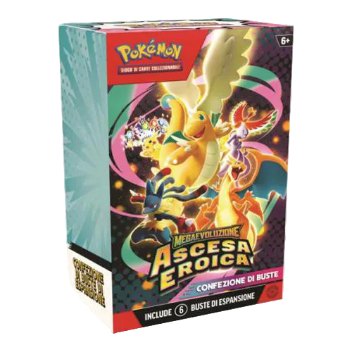 Pokemon Bundle 6 Buste MegaEV Ascesa Eroica IT