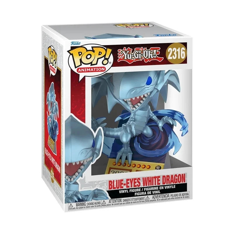 FUNKO POP! PREMIUM #2316 BLUE-EYES WHITE DRAGON (CARD) – YU-GI-OH!