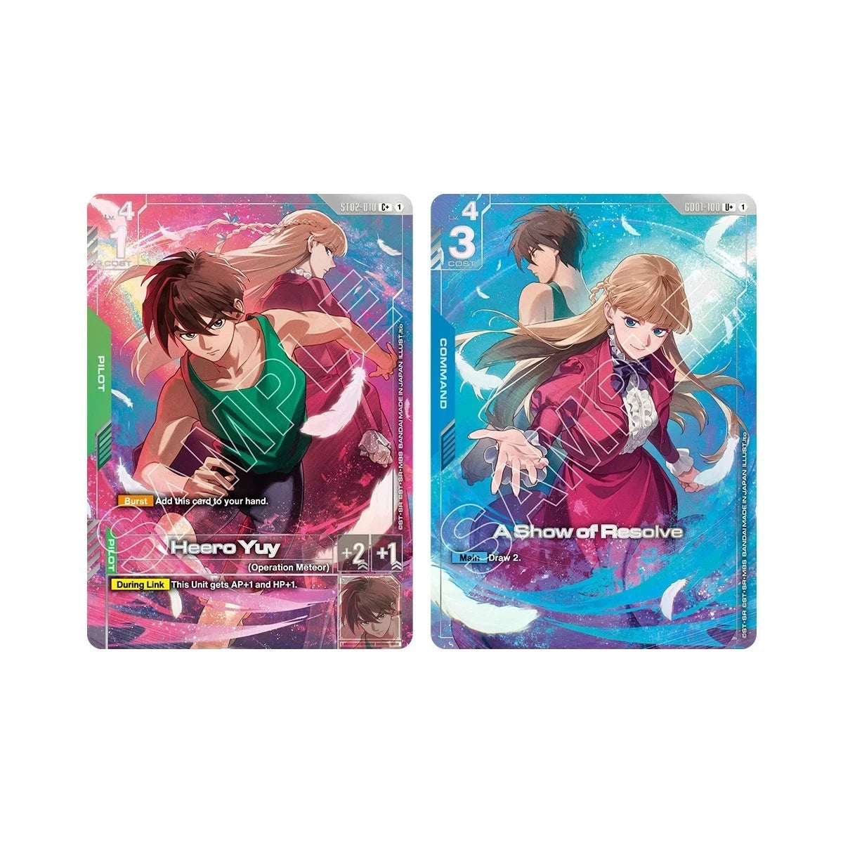 Gundam Card Game Premium Accessory Set -Mobile Suit Gundam Wing- PB01 ENG